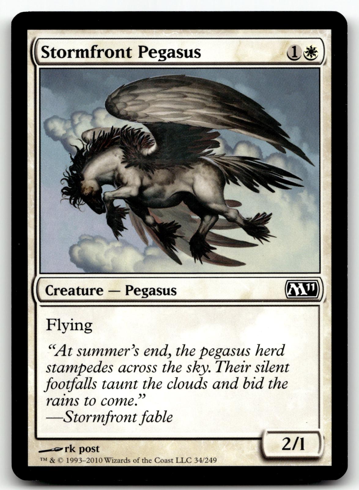 Stormfront Pegasus 34 Common Magic 2011 (M11) Magic: The Gathering Near Mint