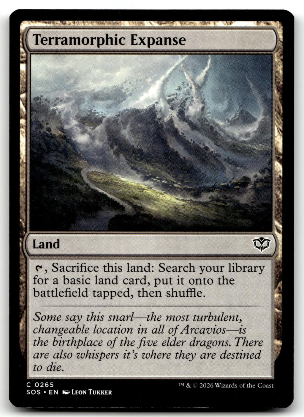 Terramorphic Expanse 265 Common Secrets of Strixhaven Magic: The Gathering NM