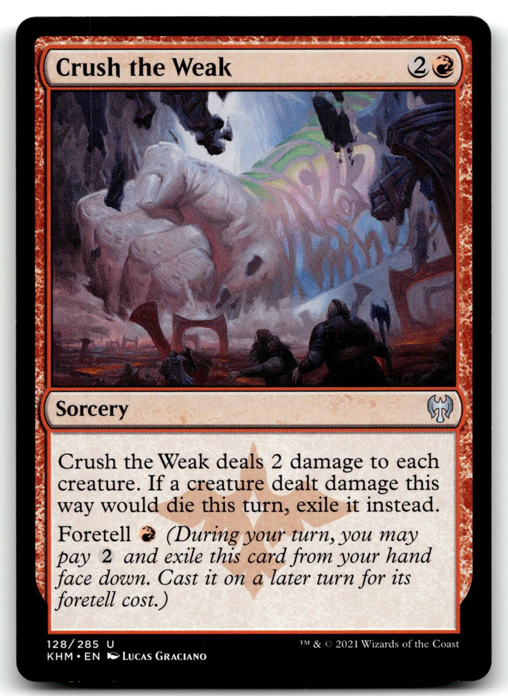Crush the Weak 128 Uncommon Kaldheim Magic: The Gathering Near Mint