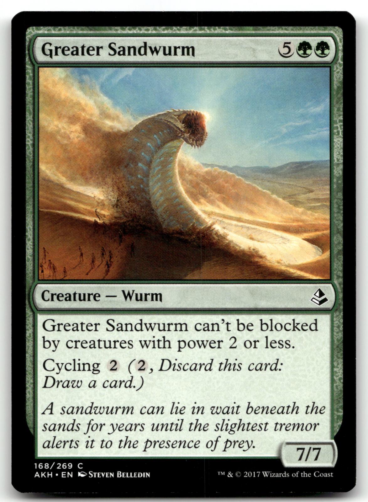 Greater Sandwurm 168 Common Amonkhet Magic: The Gathering Near Mint