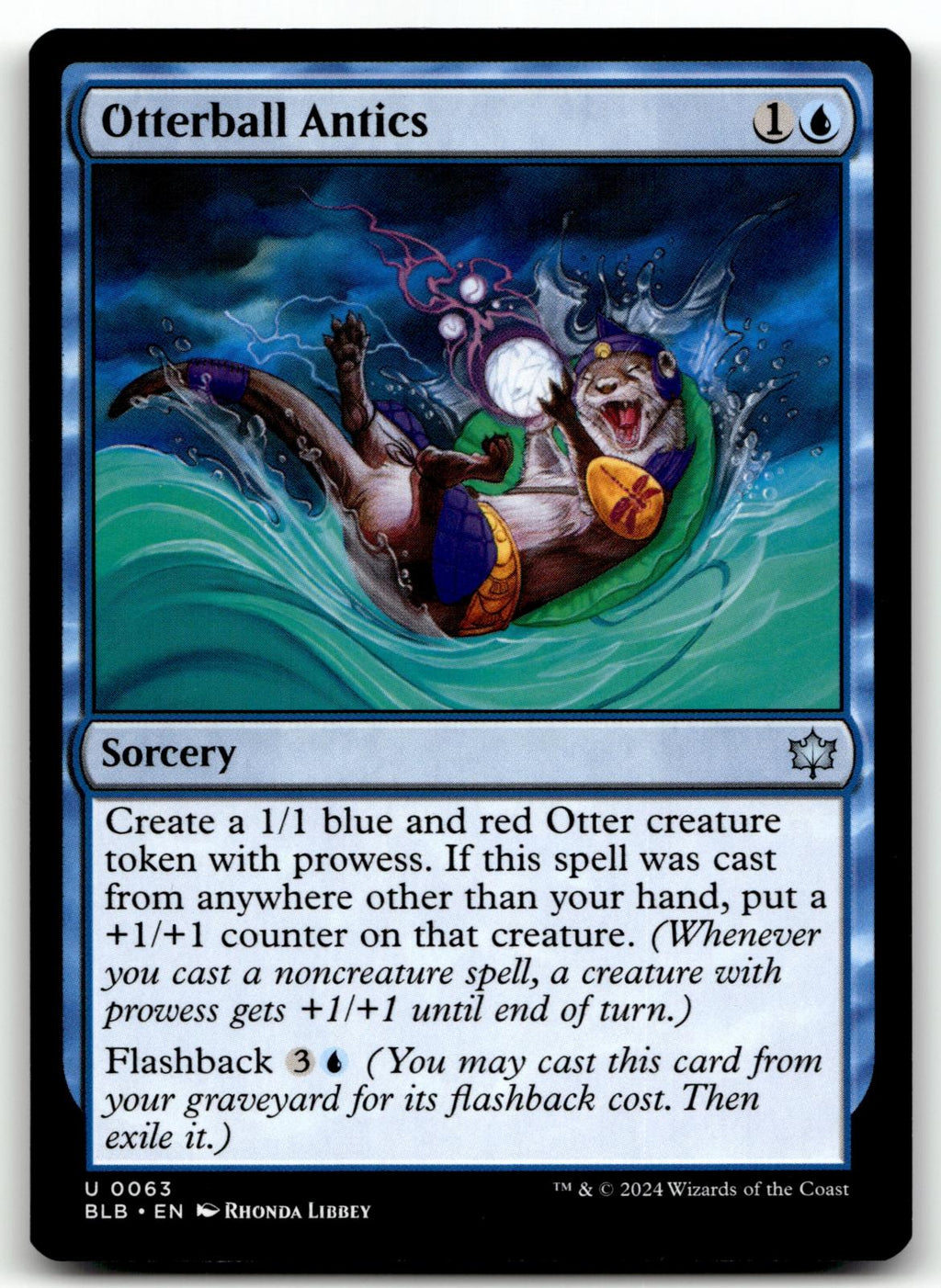 Otterball Antics 63 Uncommon Bloomburrow Magic: The Gathering Near Mint