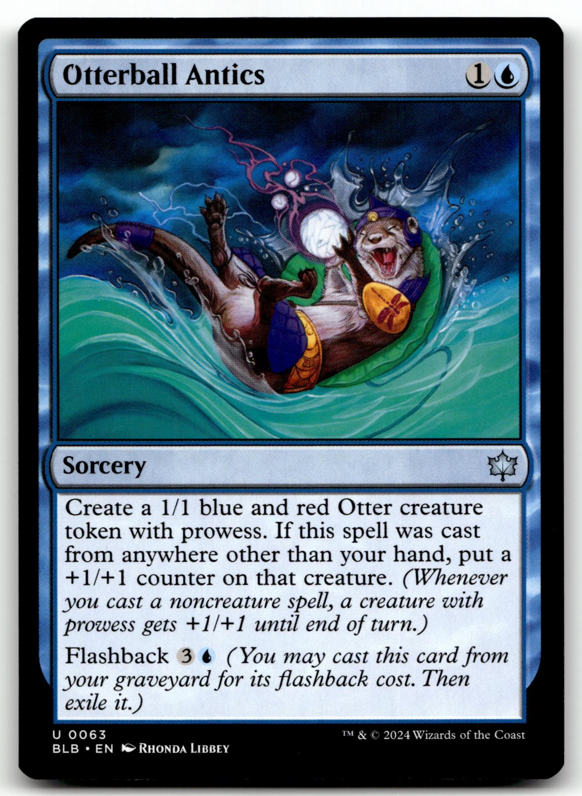 Otterball Antics 63 Uncommon Bloomburrow Magic: The Gathering Near Mint