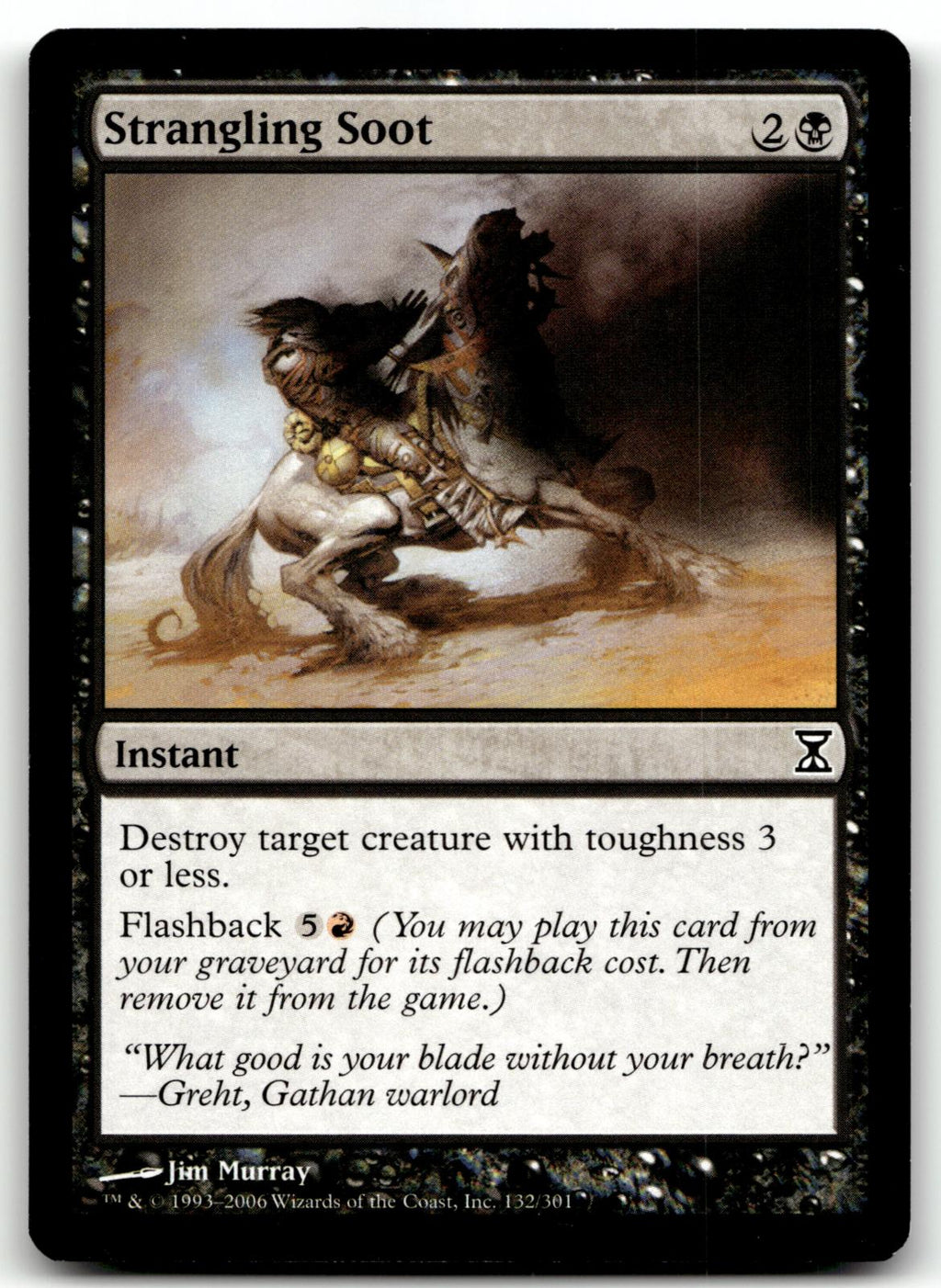 Strangling Soot 132 Common Time Spiral Magic: The Gathering Near Mint