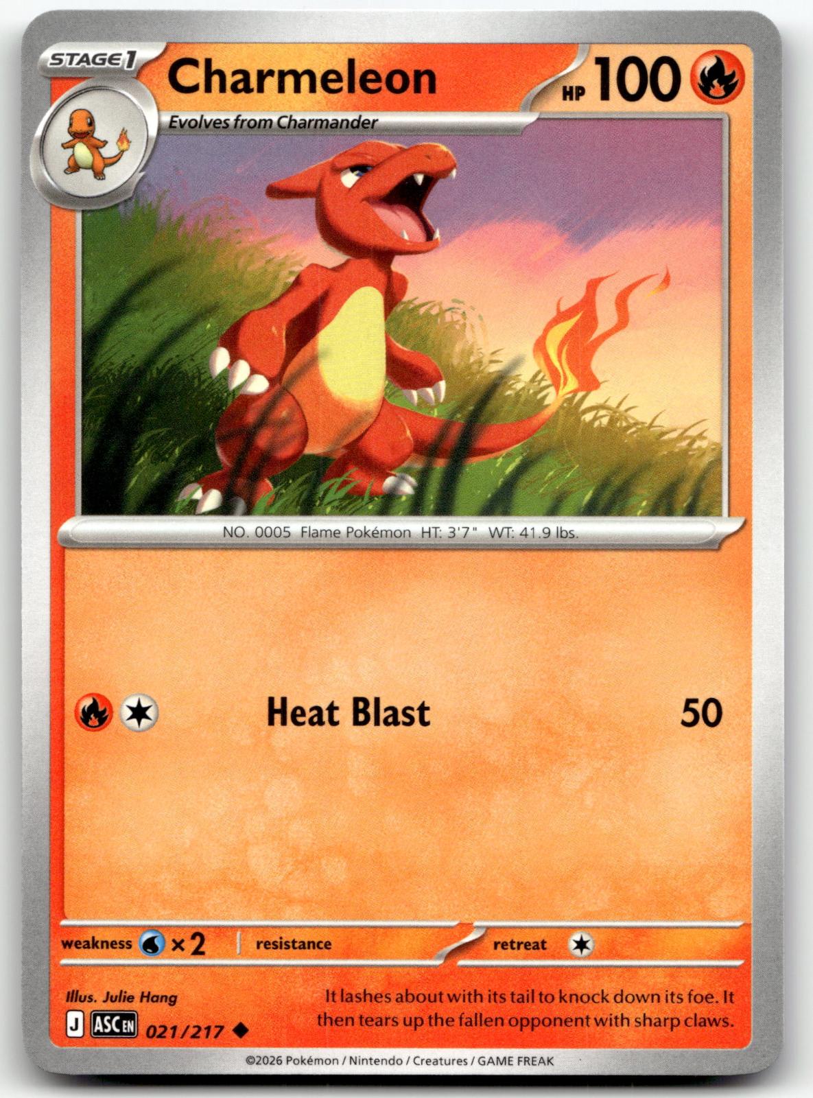 Charmeleon 021/217 Uncommon Ascended Heroes Pokemon Near Mint