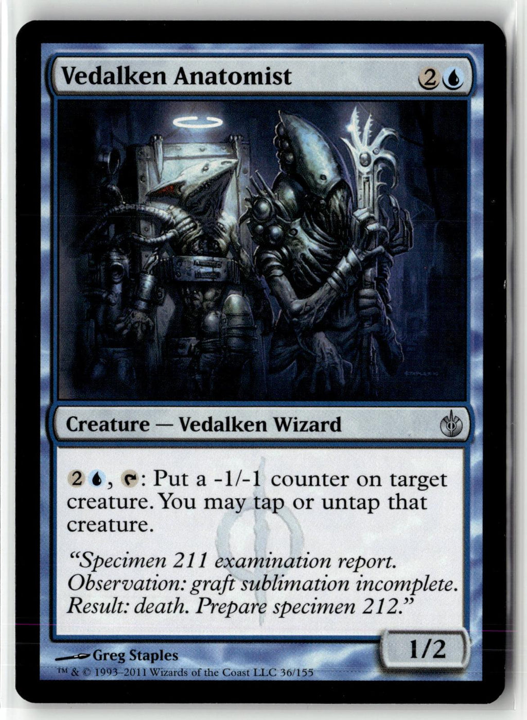 Vedalken Anatomist 36 Uncommon Mirrodin Besieged Magic: The Gathering Near Mint