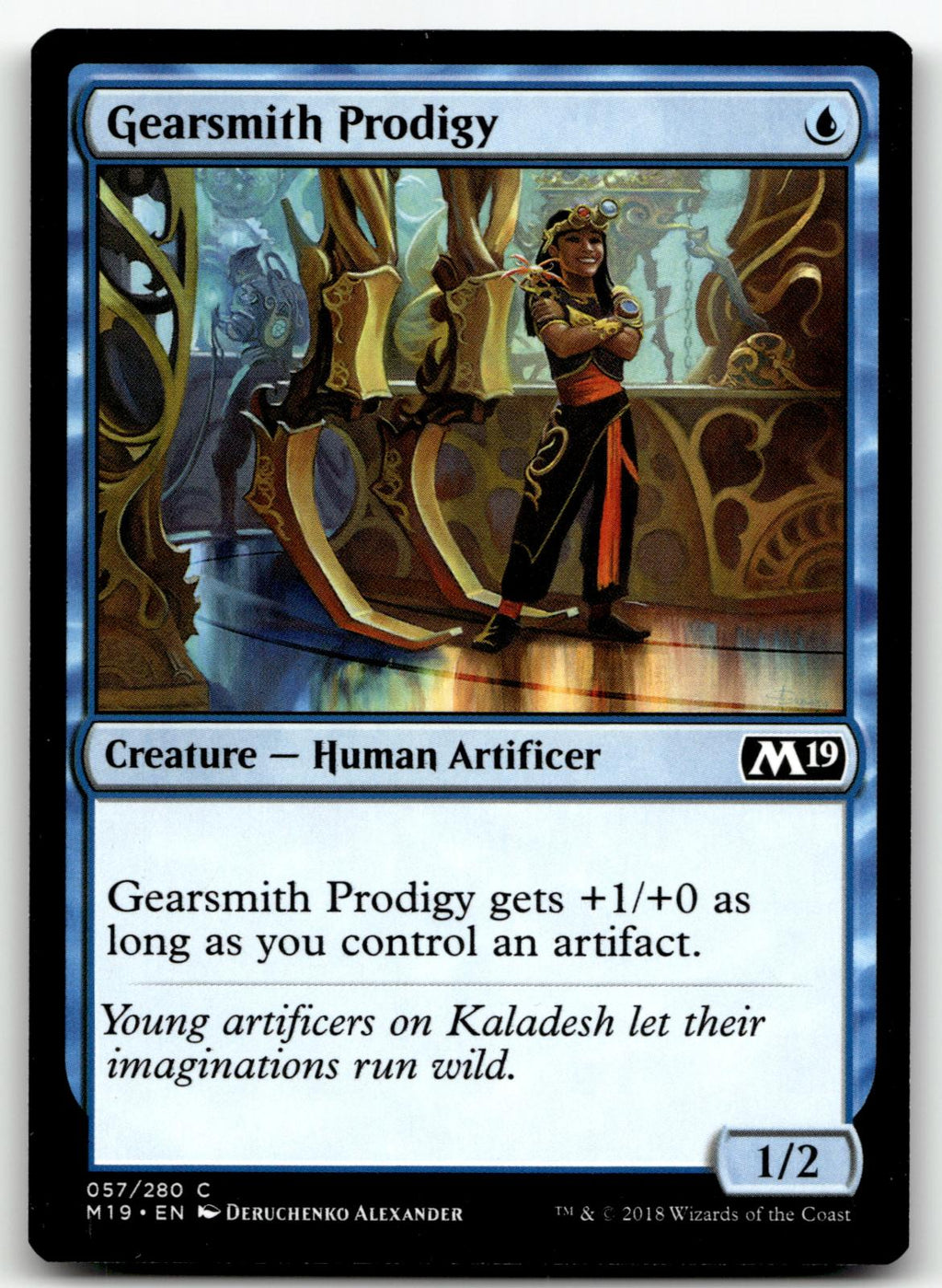 Gearsmith Prodigy 57 Common Core Set 2019 Magic: The Gathering Near Mint