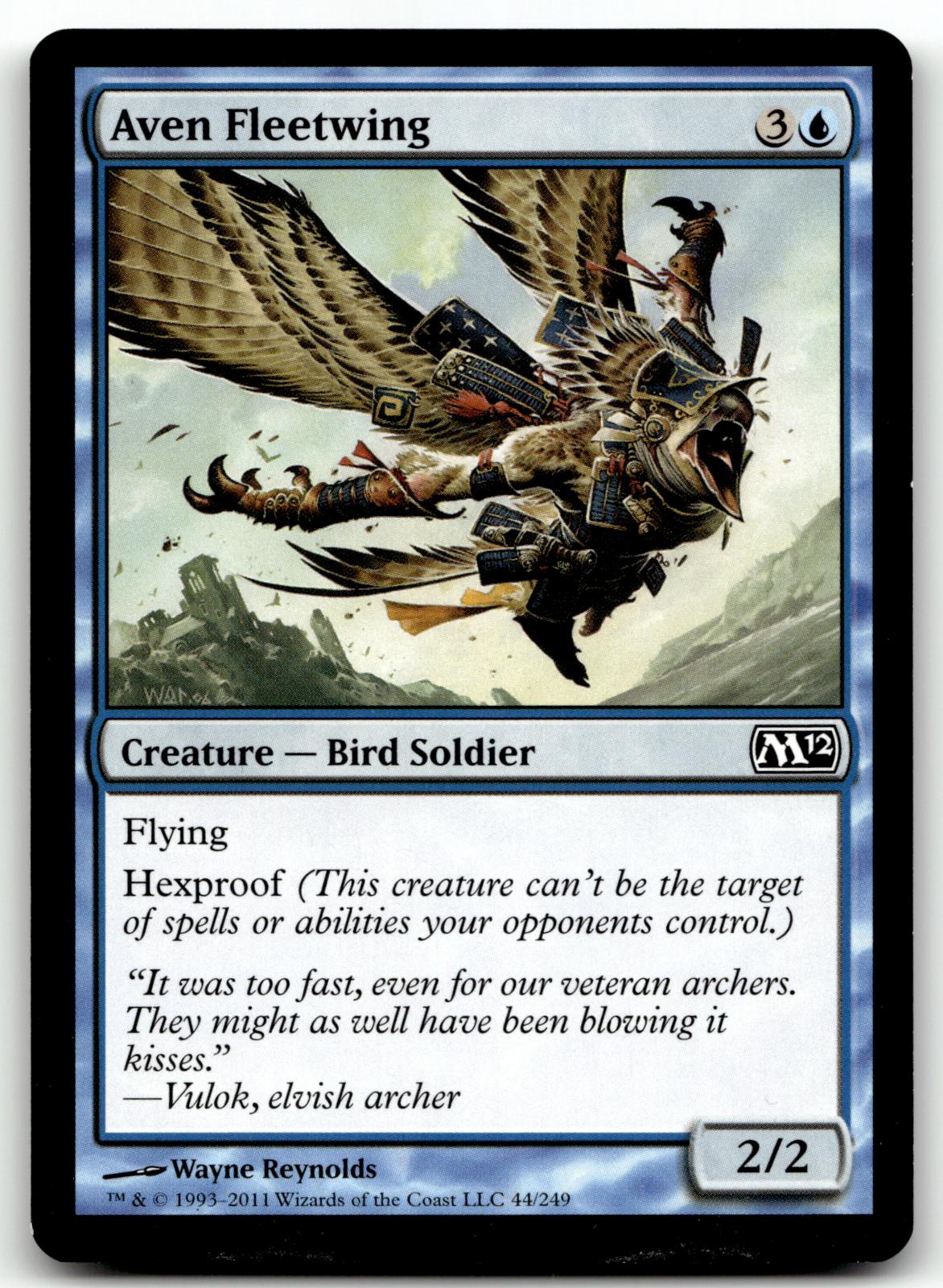 Aven Fleetwing 44 Common Magic 2012 (M12) Magic: The Gathering Near Mint