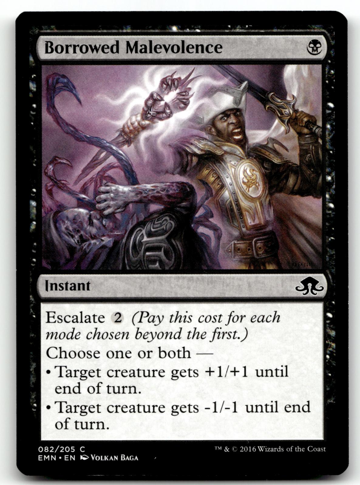 Borrowed Malevolence 82 Common Eldritch Moon Magic: The Gathering Near Mint