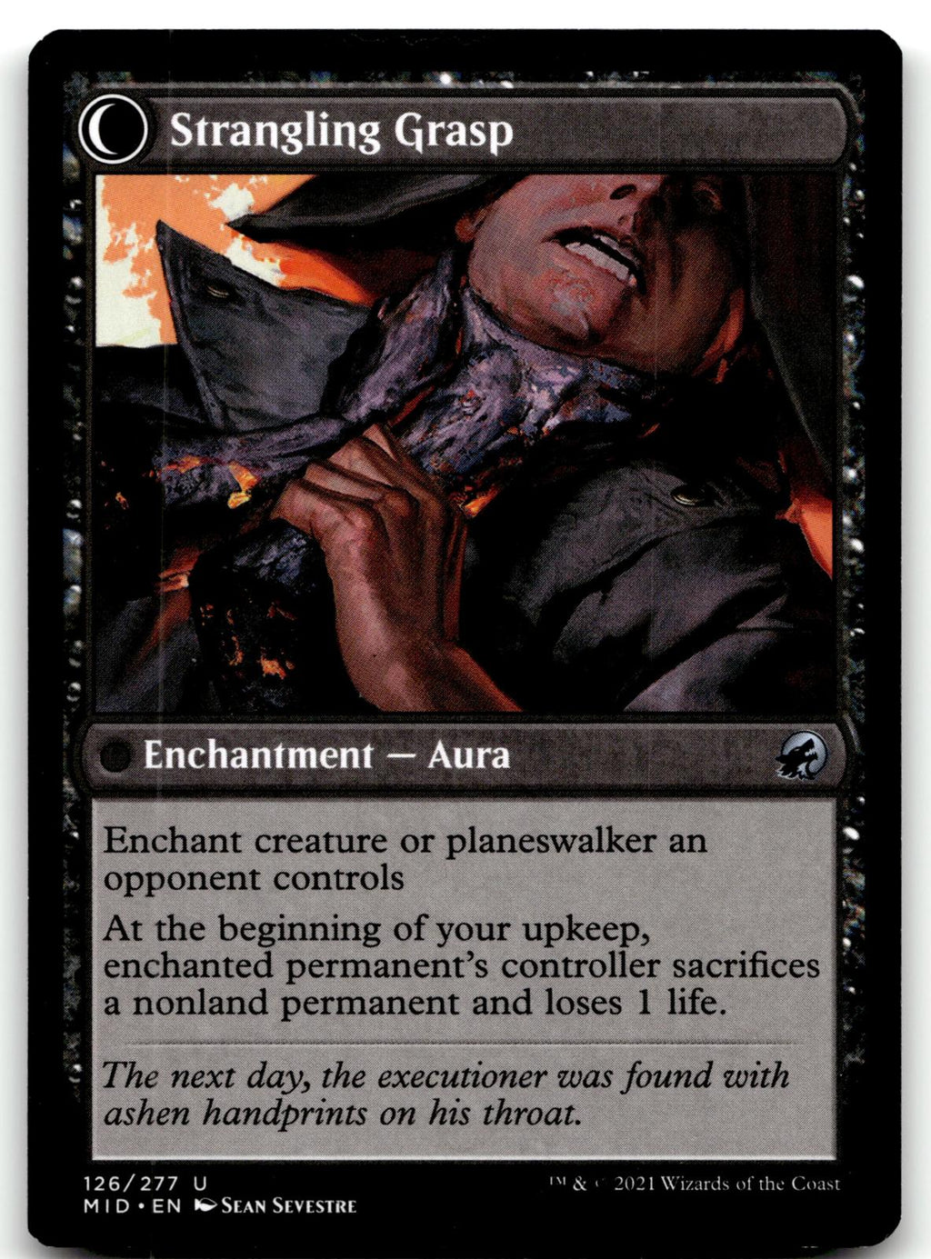 Vengeful Strangler // Strangling Grasp 126 Innistrad: Midnight Hunt Magic: The Gathering NM