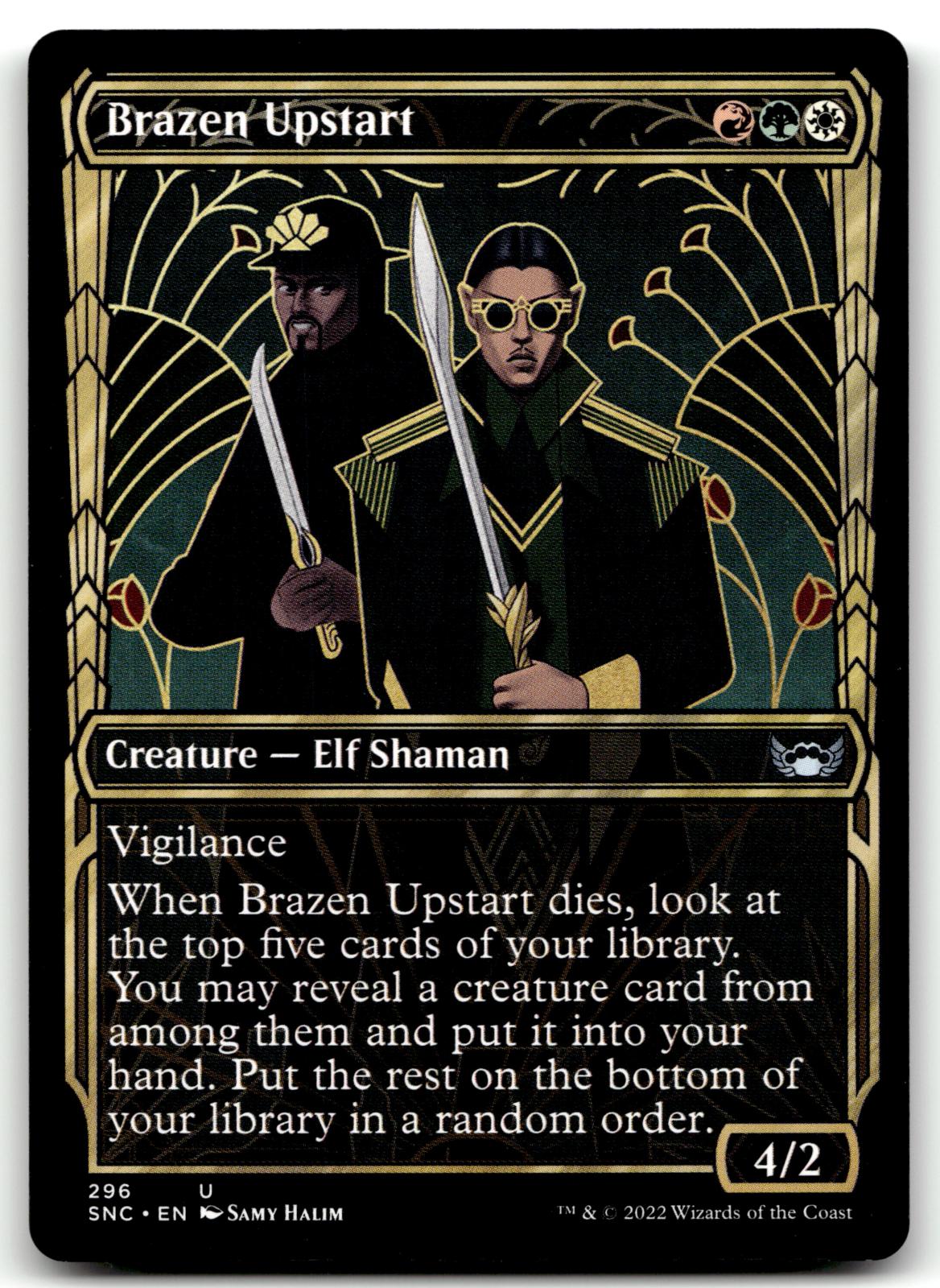 Brazen Upstart (Showcase) 296 Streets of New Capenna Magic: The Gathering NM