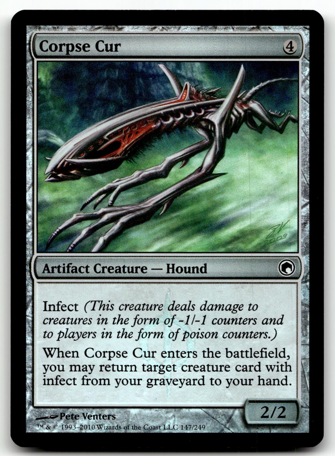 Corpse Cur 147 Common Scars of Mirrodin Magic: The Gathering Foil Near Mint