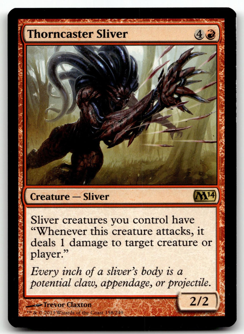Thorncaster Sliver 158 Rare Magic 2014 (M14) Magic: The Gathering Near Mint
