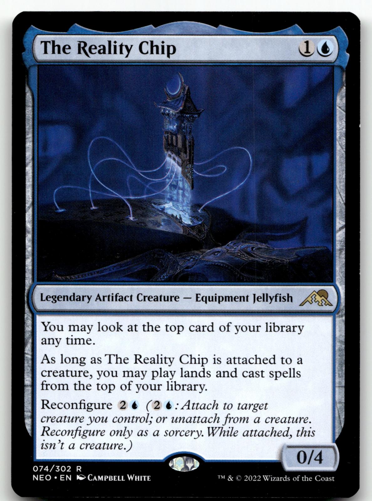 The Reality Chip 74 Rare Kamigawa: Neon Dynasty Magic: The Gathering Near Mint