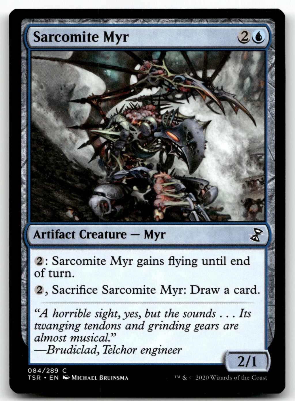 Sarcomite Myr 84 Common Time Spiral: Remastered Magic: The Gathering Near Mint