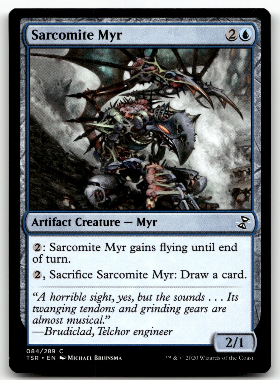 Sarcomite Myr 84 Common Time Spiral: Remastered Magic: The Gathering Near Mint