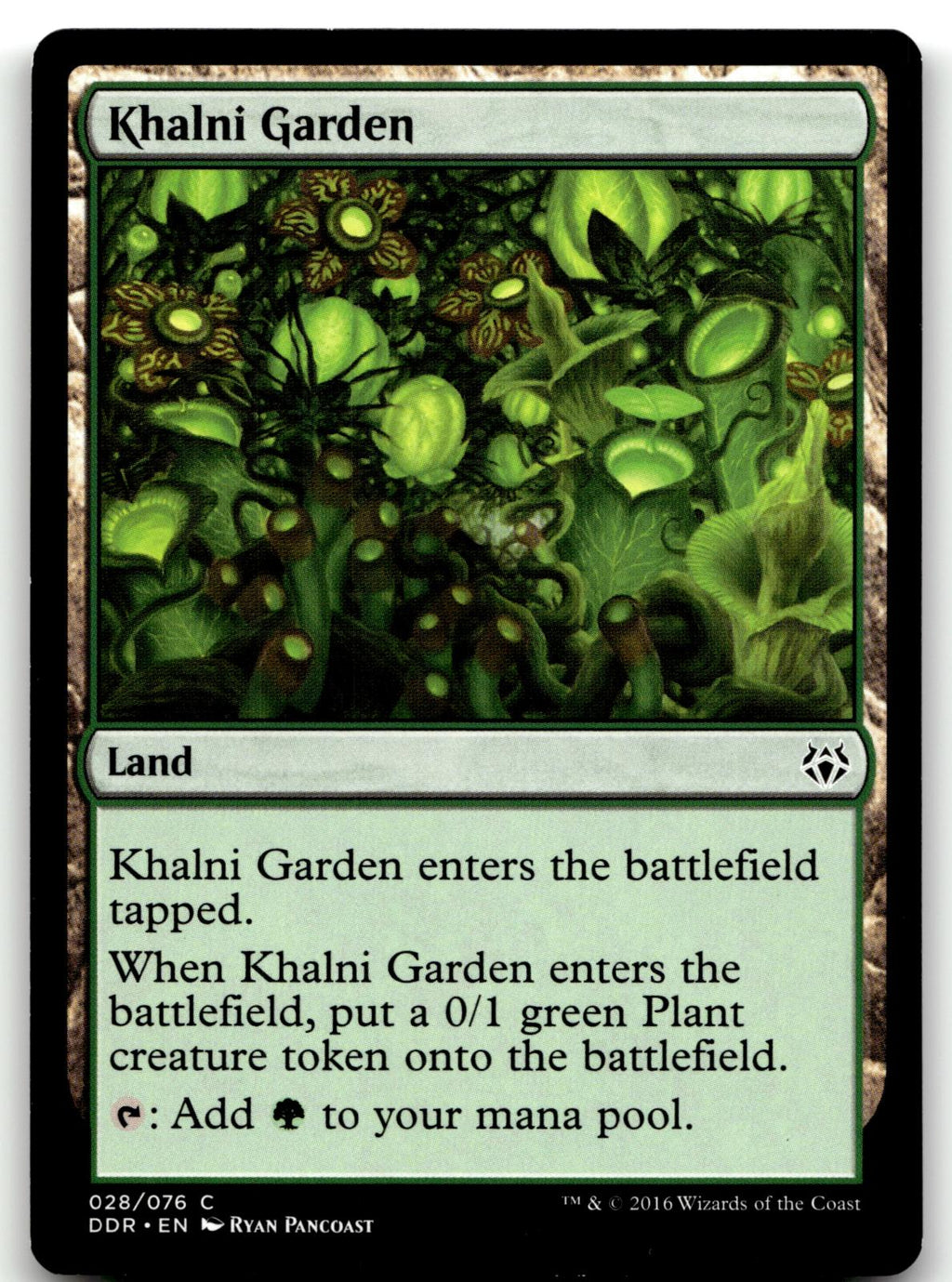 Khalni Garden 28 Common Duel Decks: Nissa vs. Ob Nixilis Magic: The Gathering NM