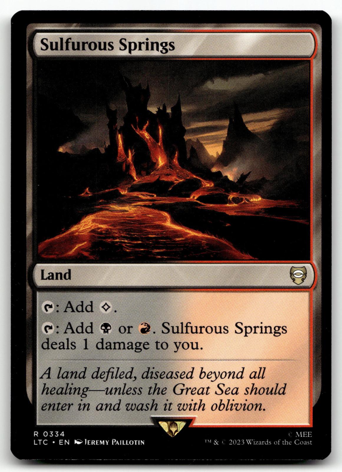 Sulfurous Springs 334 Commander: The Lord of the Rings: Tales of Middle-earth 