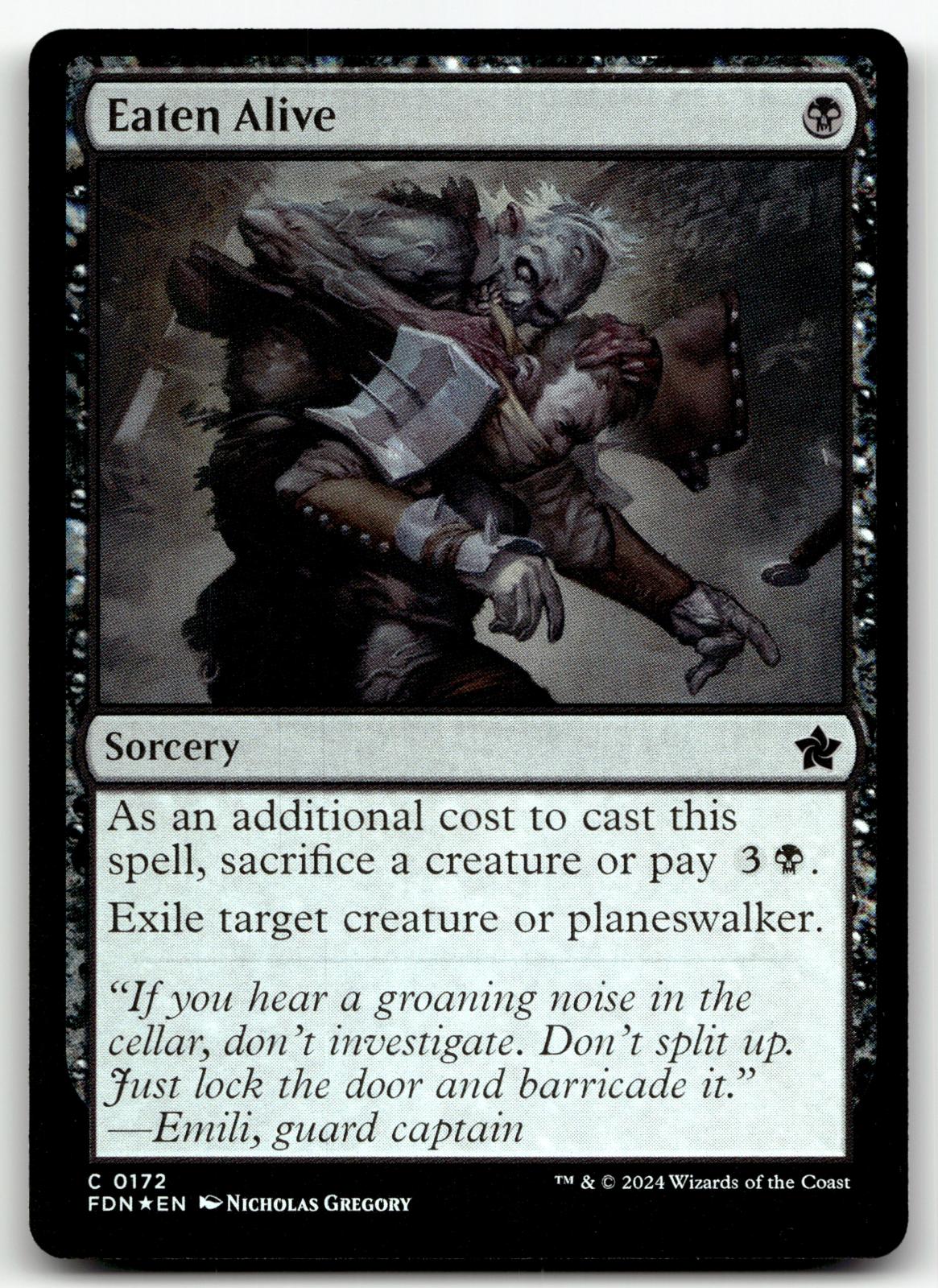 Eaten Alive 172 Common Foundations Magic: The Gathering Foil Near Mint