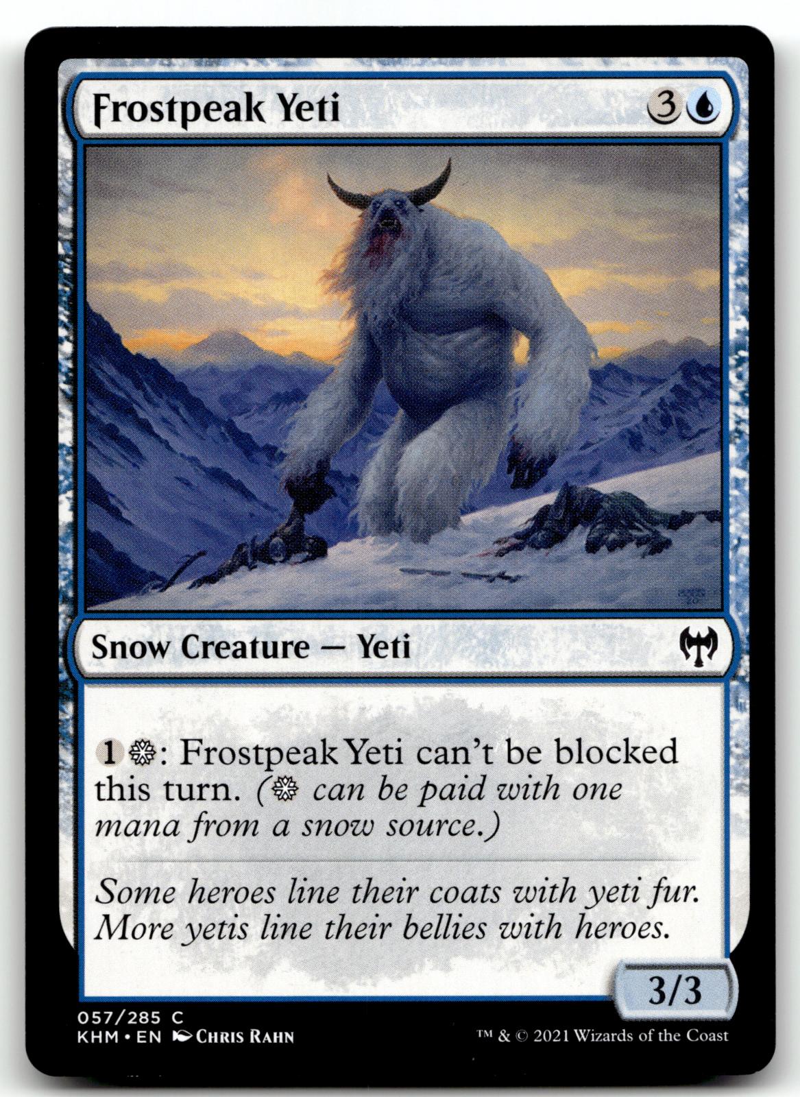 Frostpeak Yeti 57 Common Kaldheim Magic: The Gathering Near Mint