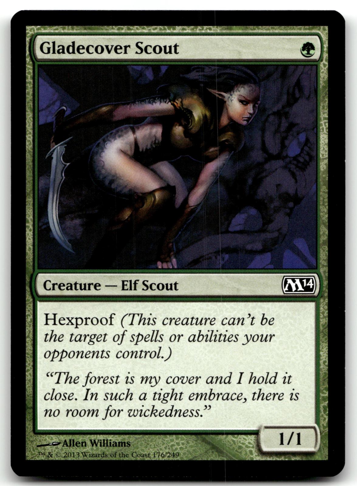 Gladecover Scout 176 Common Magic 2014 (M14) Magic: The Gathering Near Mint