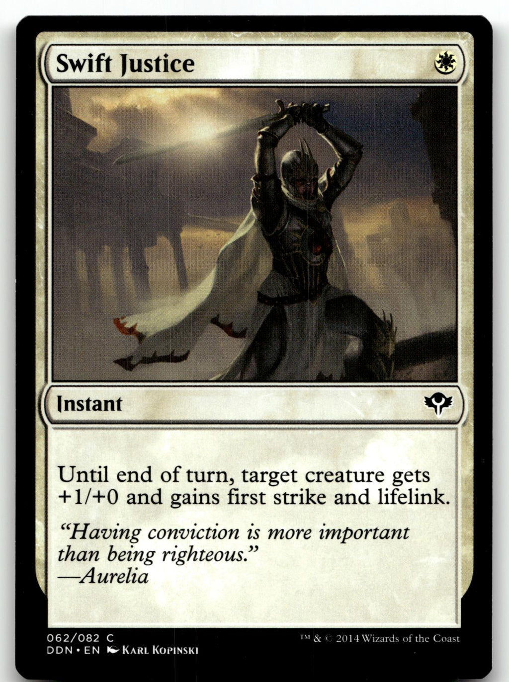 Swift Justice 62 Common Duel Decks: Speed vs. Cunning Magic: The Gathering NM