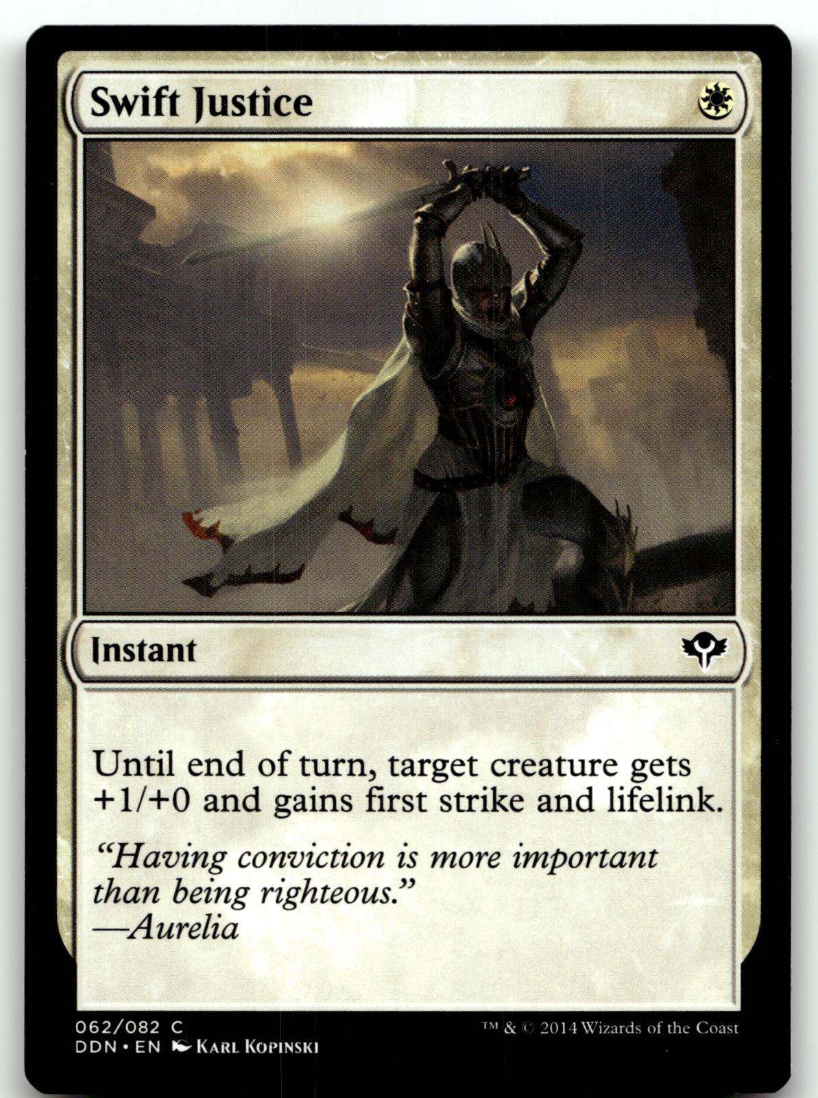 Swift Justice 62 Common Duel Decks: Speed vs. Cunning Magic: The Gathering NM