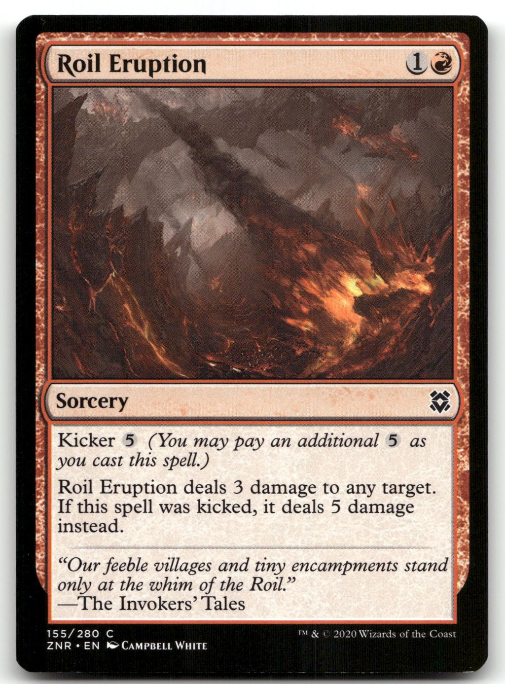 Roil Eruption 155 Common Zendikar Rising Magic: The Gathering Near Mint