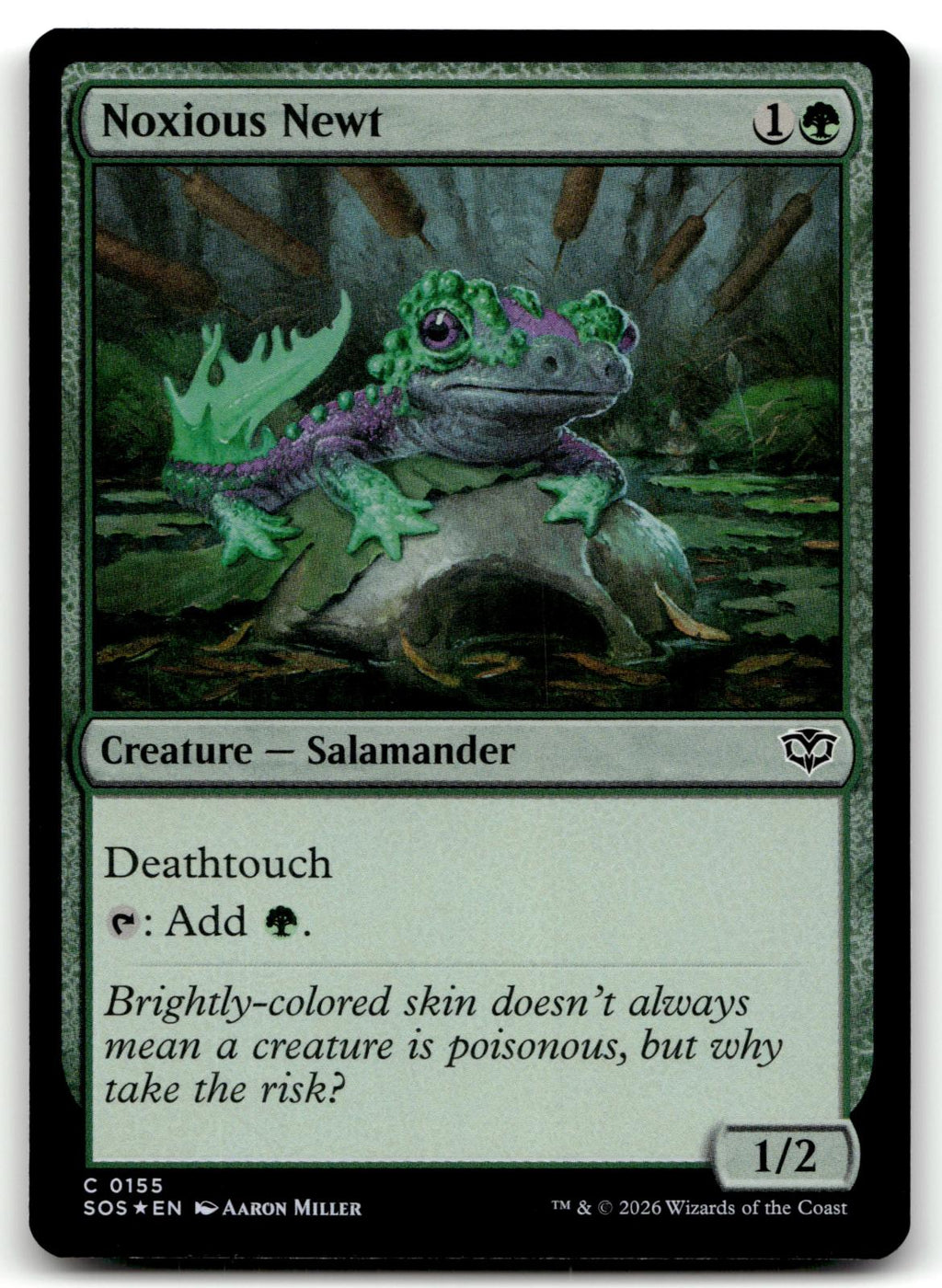 Noxious Newt 155 Common Secrets of Strixhaven Magic: The Gathering Foil NM
