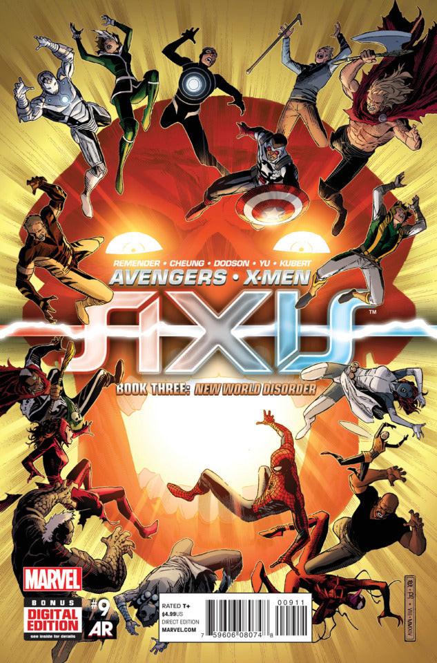 Avengers & X-Men: Axis #9B (Adam Hughes Inversion variant cover)