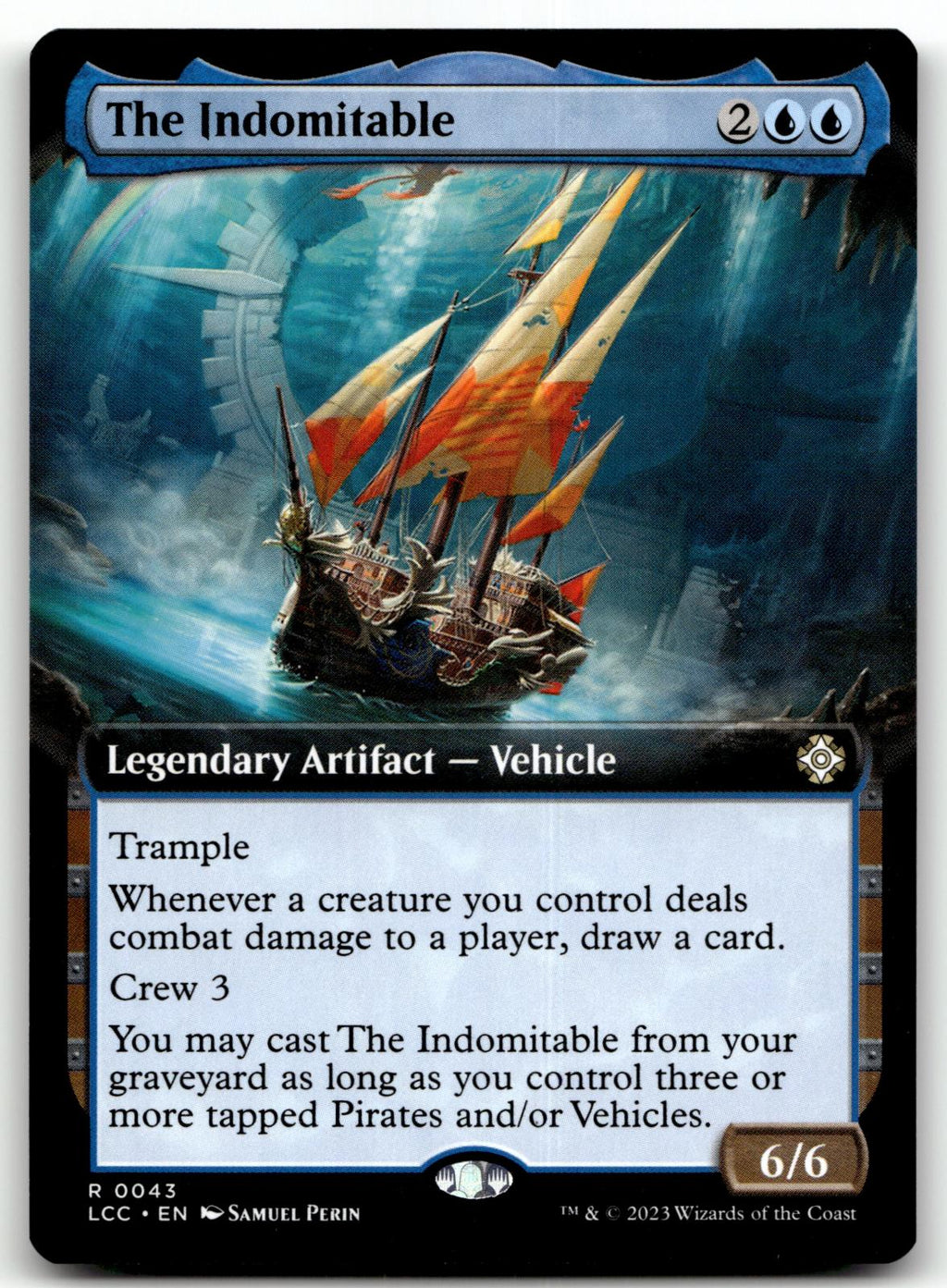 The Indomitable (Extended Art) 43 Commander: The Lost Caverns of Ixalan Magic