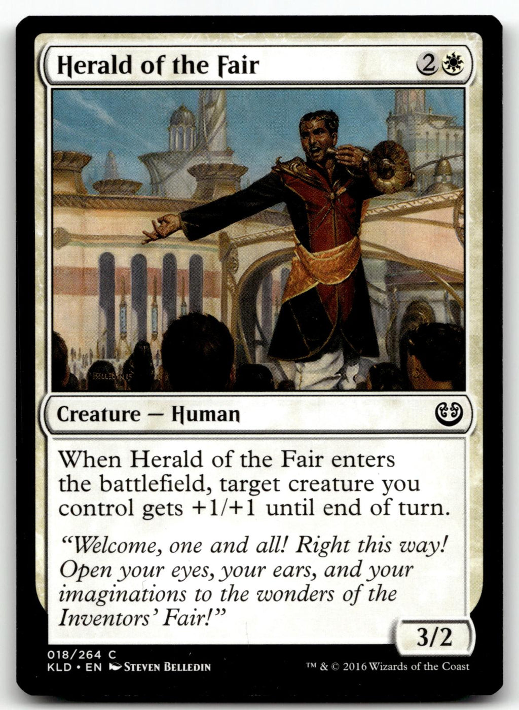 Herald of the Fair 18 Common Kaladesh Magic: The Gathering Near Mint
