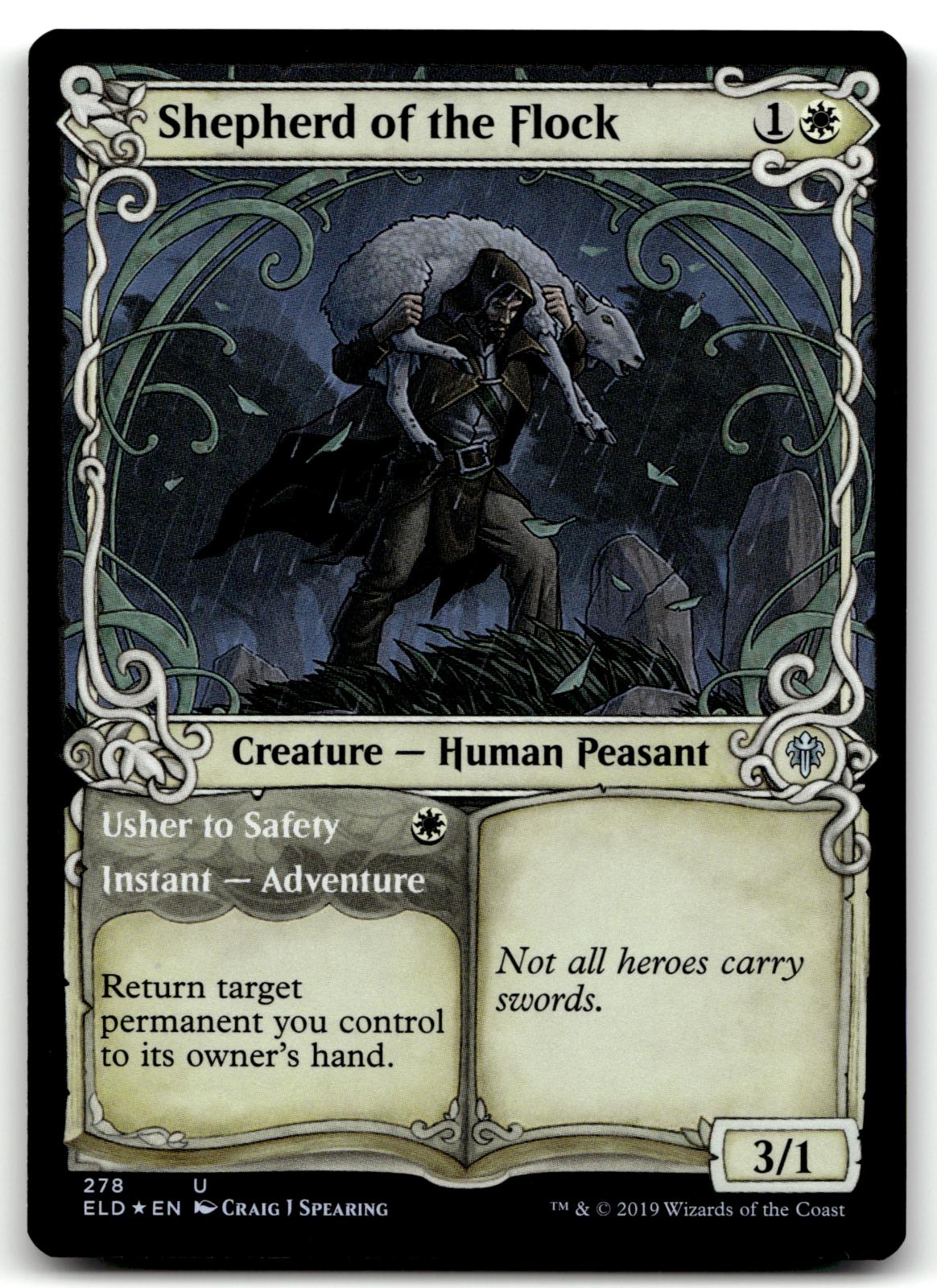 Shepherd of the Flock (Showcase) 278 Throne of Eldraine Magic: The Gathering Foil NM