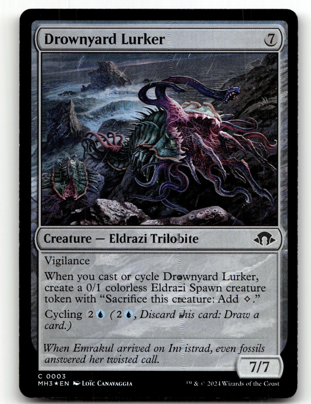 Drownyard Lurker 3 Common Modern Horizons 3 Magic: The Gathering Foil Near Mint