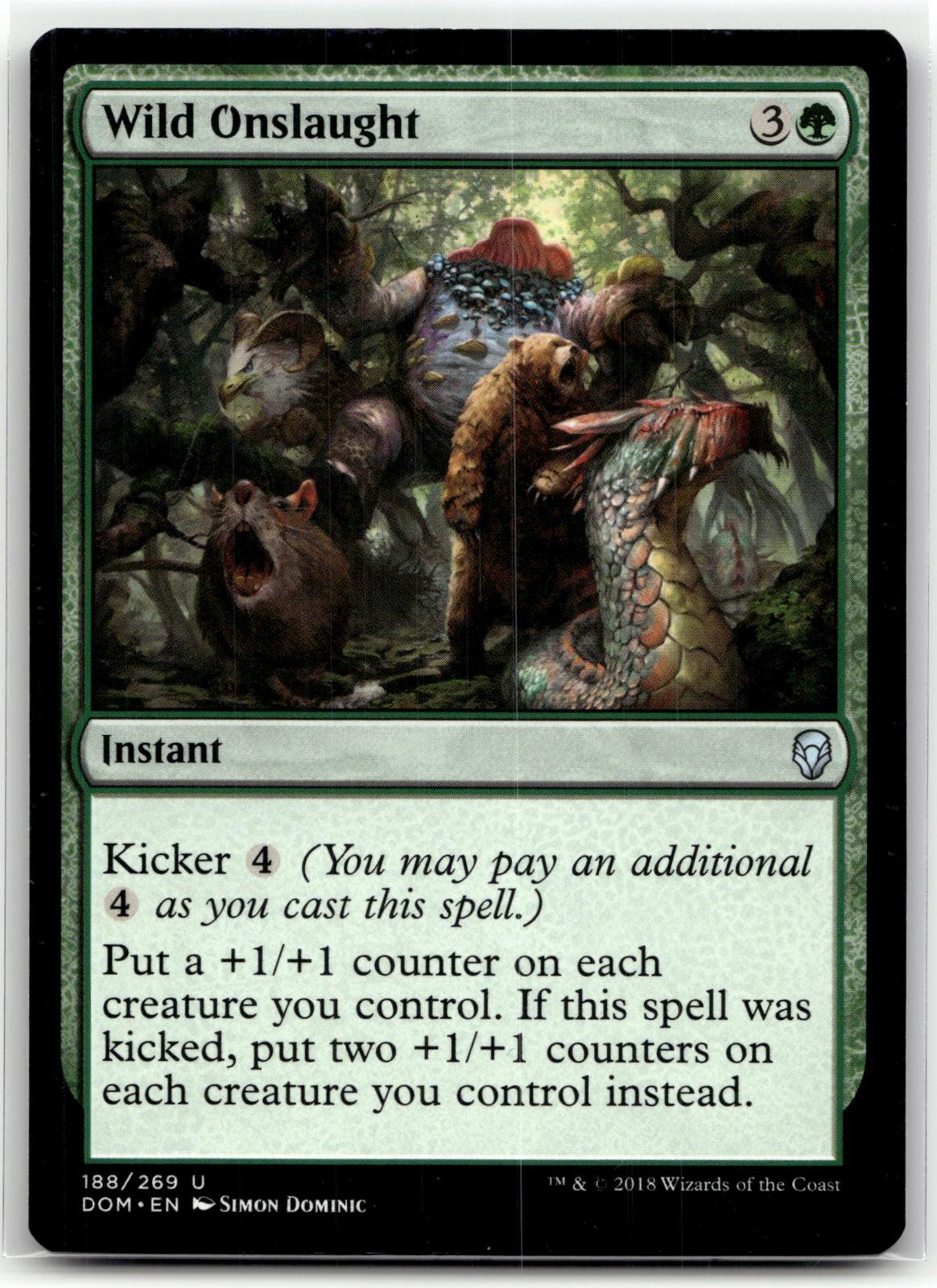 Wild Onslaught 188 Uncommon Dominaria Magic: The Gathering Near Mint
