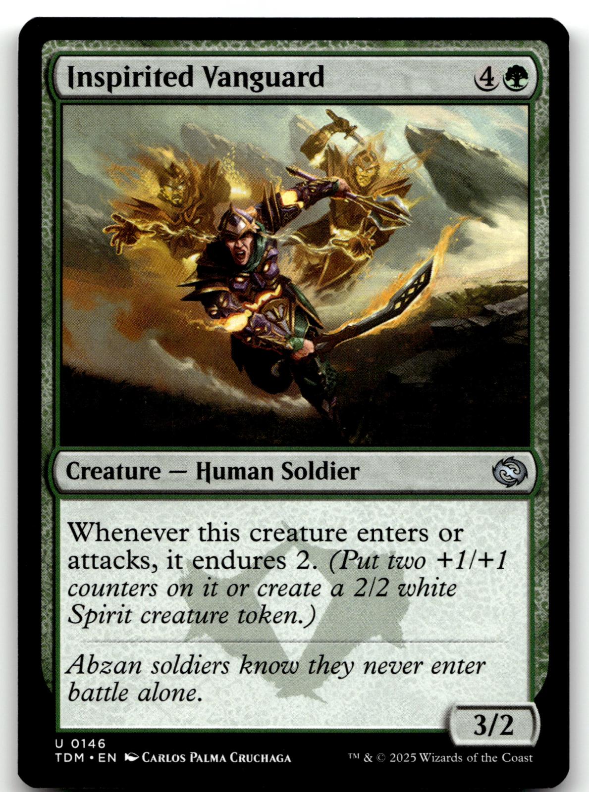 Inspirited Vanguard 146 Uncommon Tarkir: Dragonstorm Magic: The Gathering NM