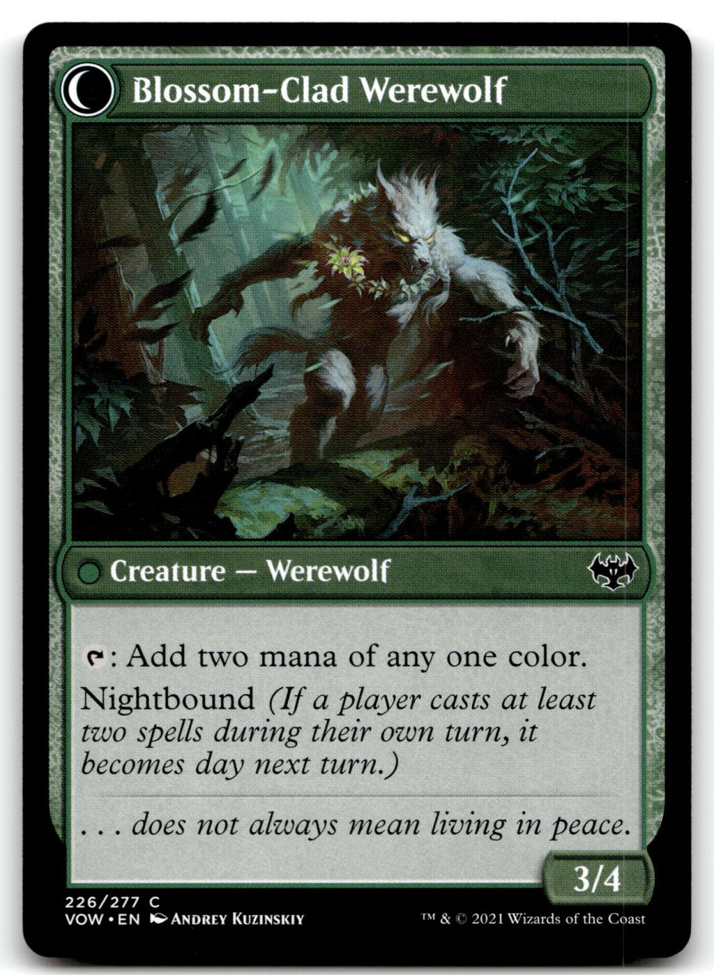 Weaver of Blossoms 226 Common Innistrad: Crimson Vow Magic: The Gathering NM