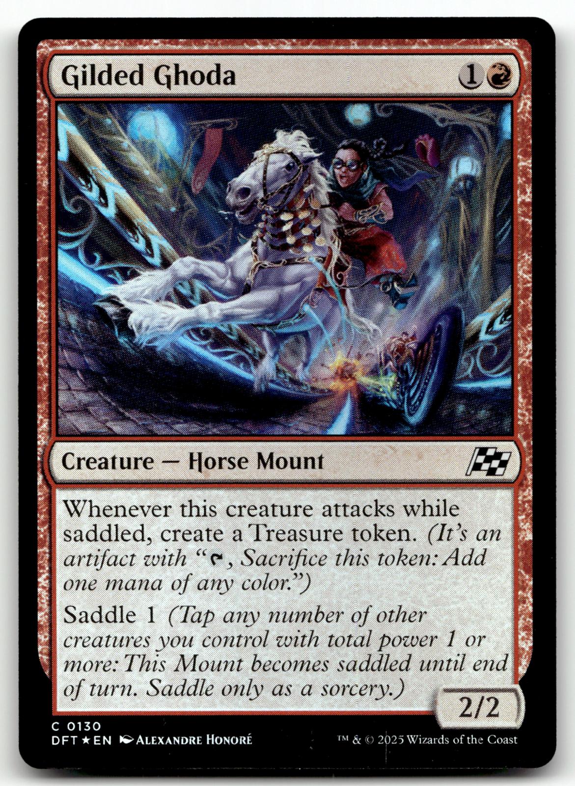 Gilded Ghoda 130 Common Aetherdrift Magic: The Gathering Foil Near Mint