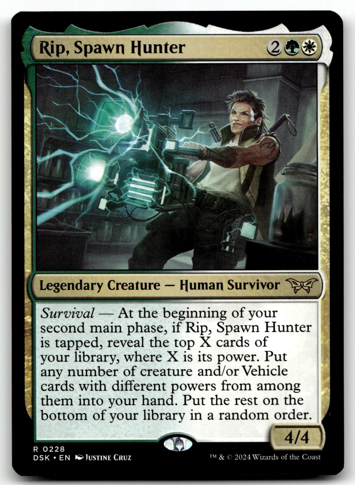 Rip, Spawn Hunter 228 Rare Duskmourn: House of Horror Magic: The Gathering NM