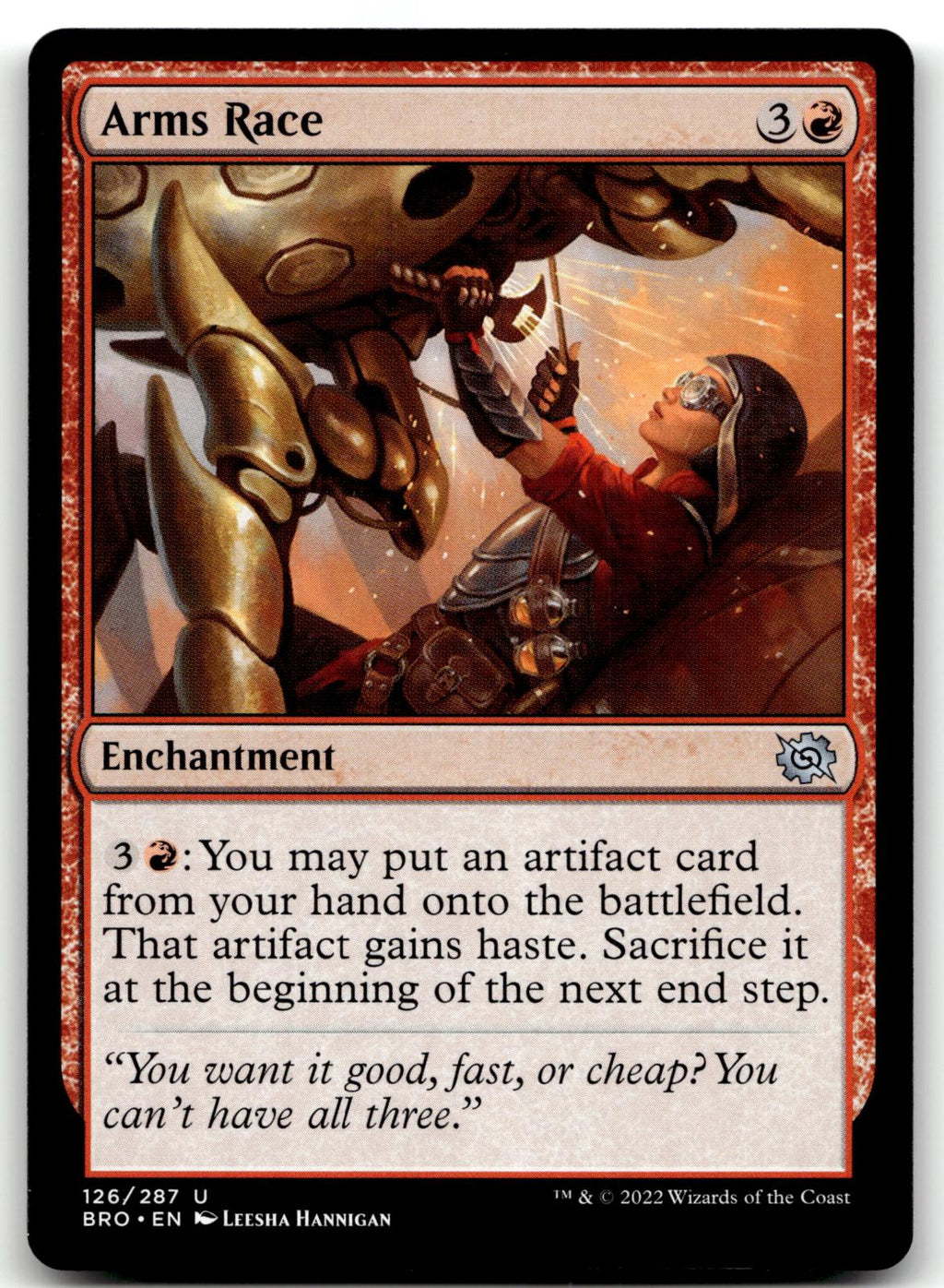 Arms Race 126 Uncommon The Brothers' War Magic: The Gathering Near Mint