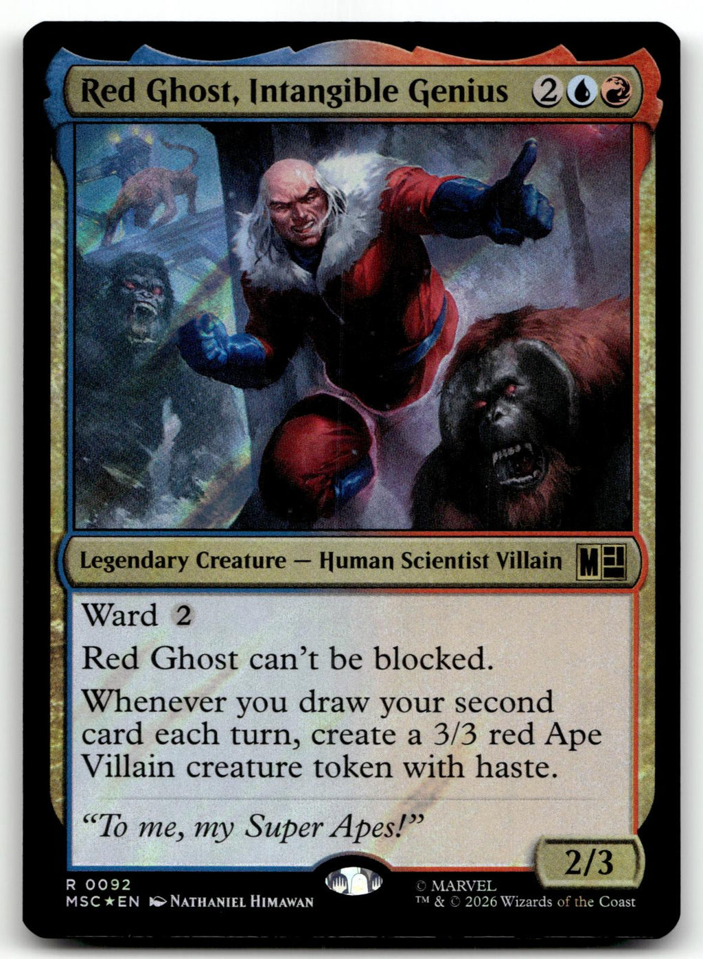 Red Ghost, Intangible Genius 92 Commander: Marvel Super Heroes 