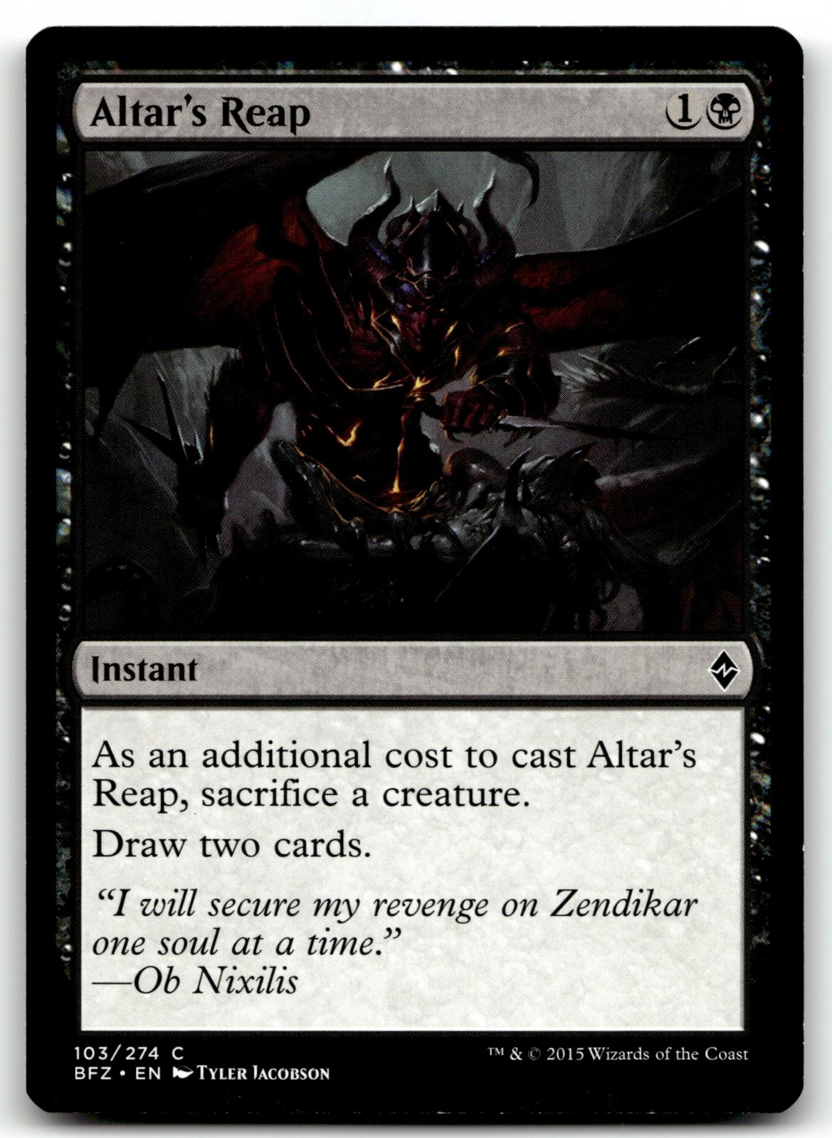 Altar's Reap 103 Common Battle for Zendikar Magic: The Gathering Near Mint