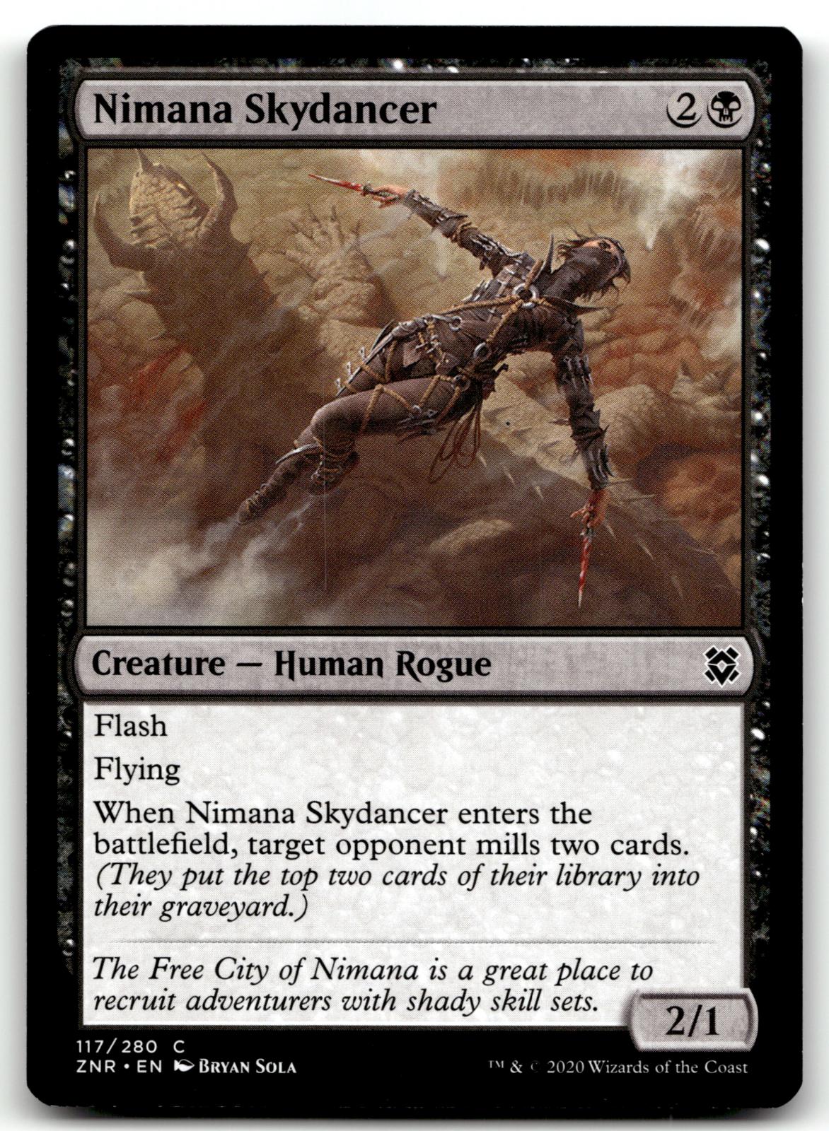Nimana Skydancer 117 Common Zendikar Rising Magic: The Gathering Near Mint