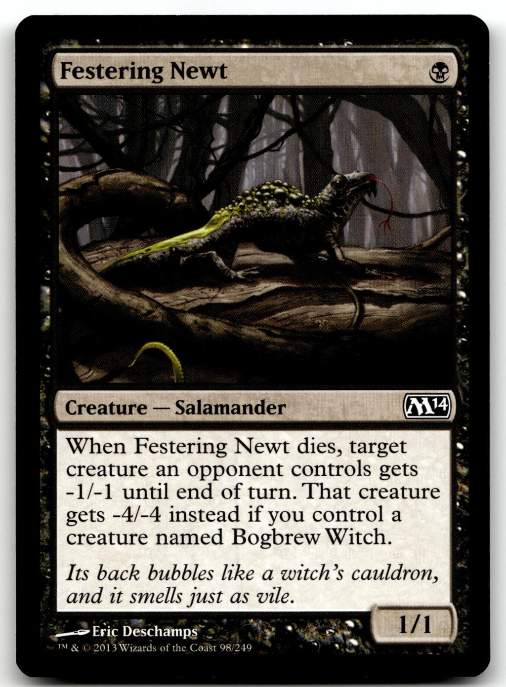 Festering Newt 98 Common Magic 2014 (M14) Magic: The Gathering Near Mint