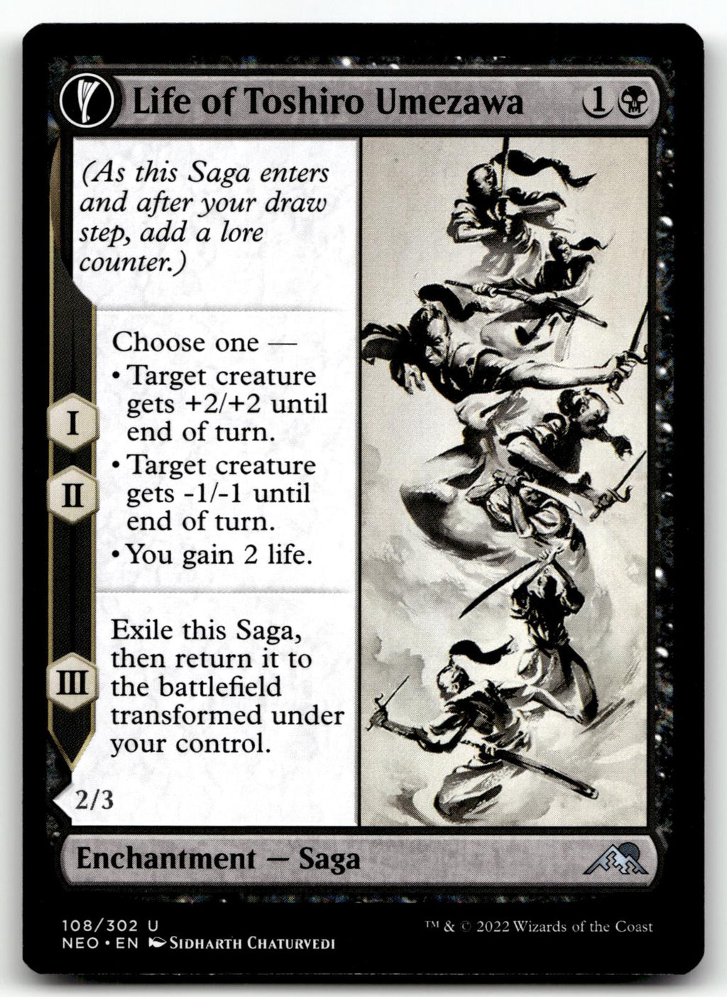 Life of Toshiro Umezawa // Memory of Toshiro 108 Kamigawa: Neon Dynasty Magic: The Gathering NM