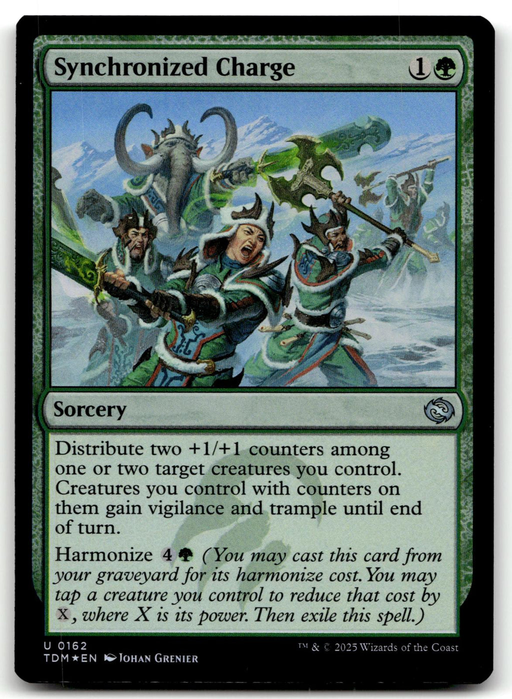 Synchronized Charge 162 Tarkir: Dragonstorm Magic: The Gathering Foil NM