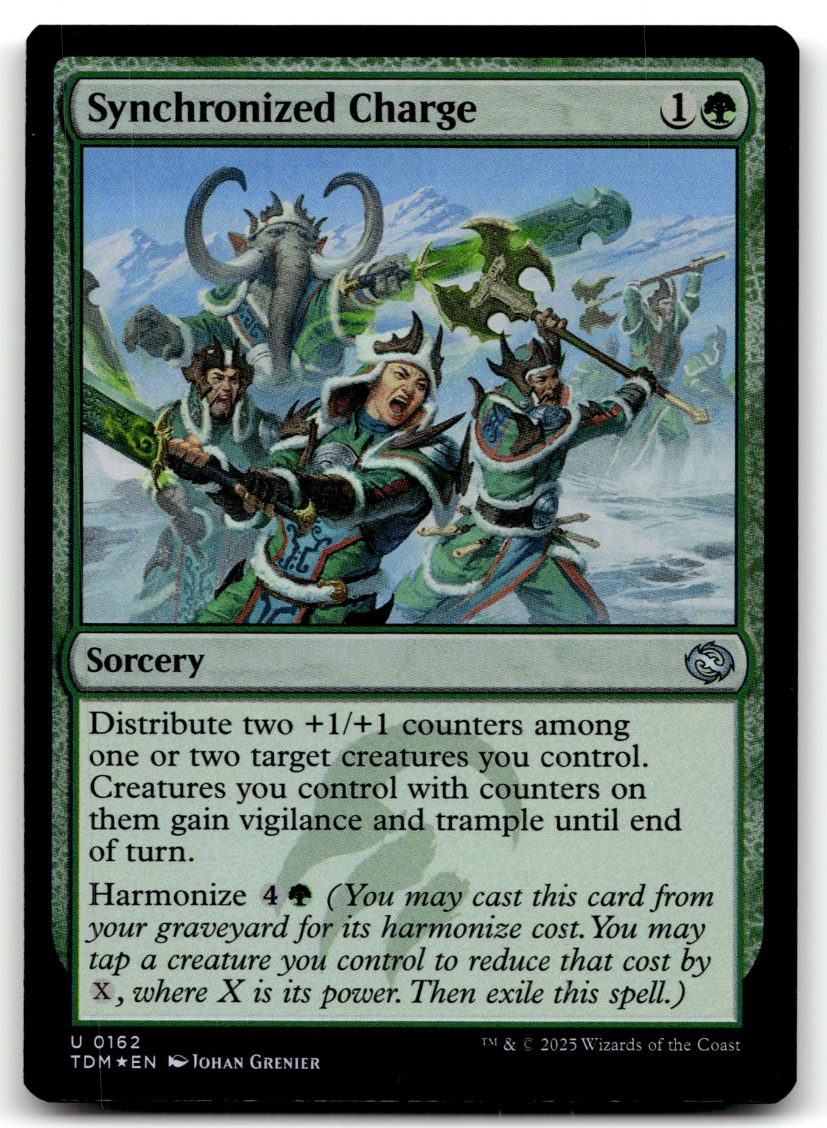Synchronized Charge 162 Tarkir: Dragonstorm Magic: The Gathering Foil NM