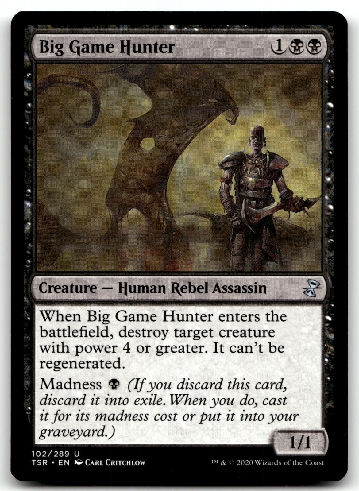 Big Game Hunter 102 Uncommon Time Spiral: Remastered Magic: The Gathering NM