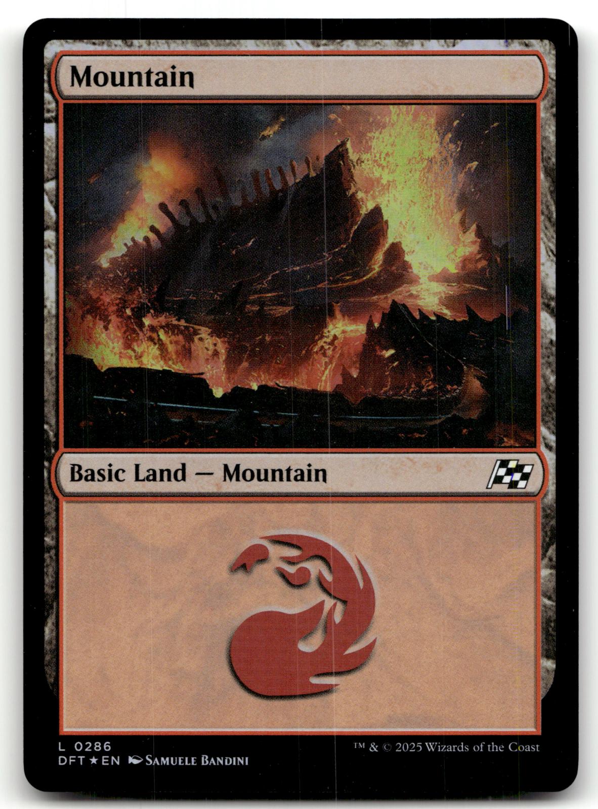 Mountain (0286) 286 Land Aetherdrift Magic: The Gathering Foil Near Mint