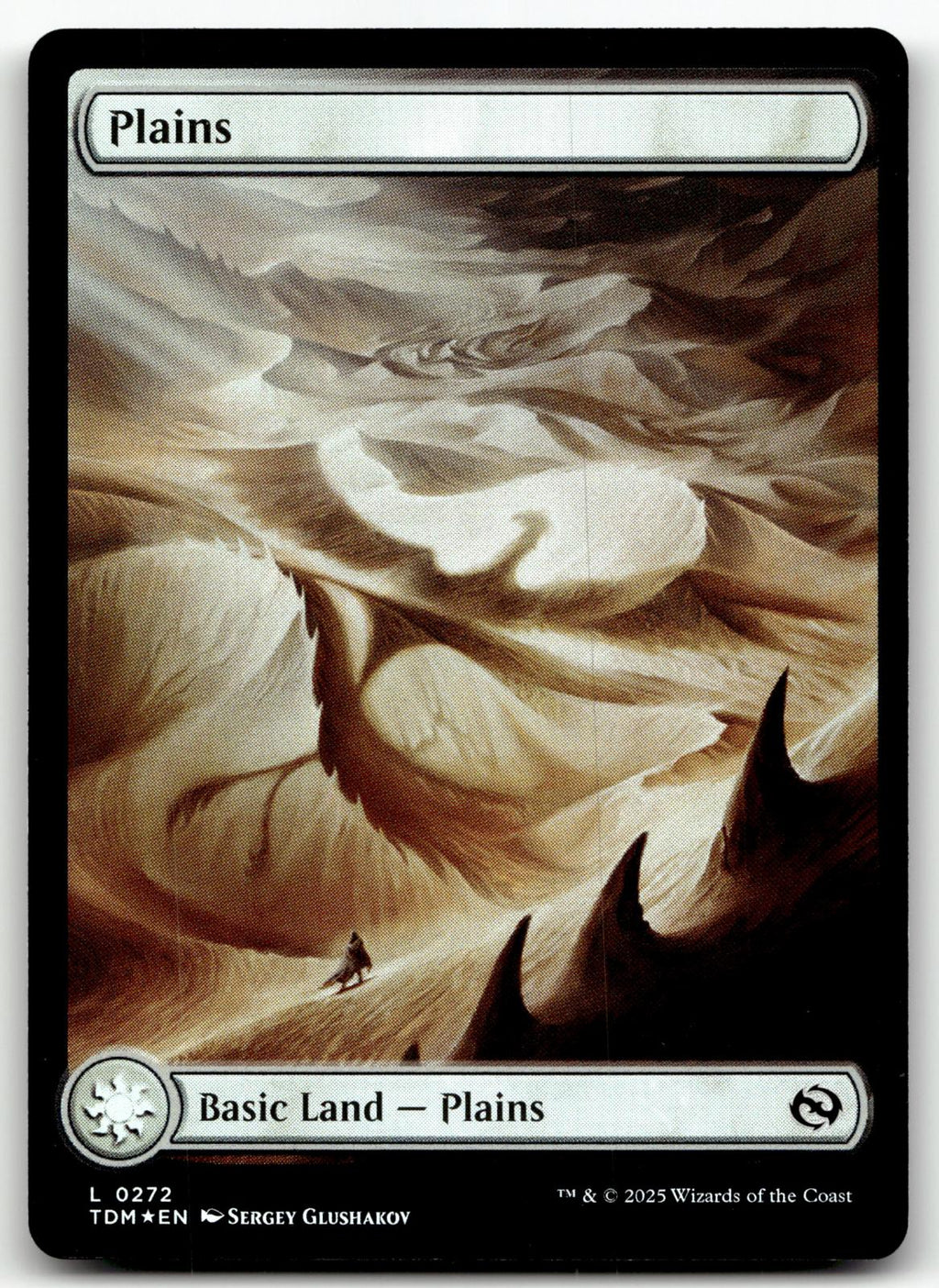 Plains (0272) 272 Land Tarkir: Dragonstorm Magic: The Gathering Foil Near Mint