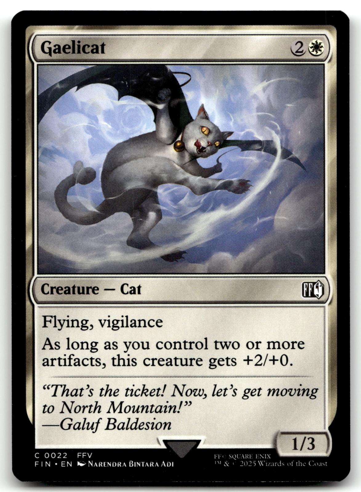Gaelicat 22 Common FINAL FANTASY Magic: The Gathering Near Mint